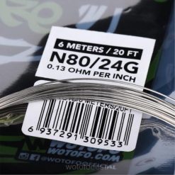 Wotofo Eesti | Wotofo eelehitatud traadipool ni80 võistlustraat - 24g VPP2361